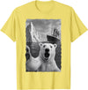 Funny Polar Bear Selfie Titanic T-Shirt - Lemon Yellow