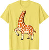 Giraffe Costume Shirts Giraffe Shirt Adult Men Women Kids Giraffe Costume T-Shirt - Golden Yellow