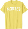 Horses - Style Horses T-Shirt - Straight - Lemon Yellow