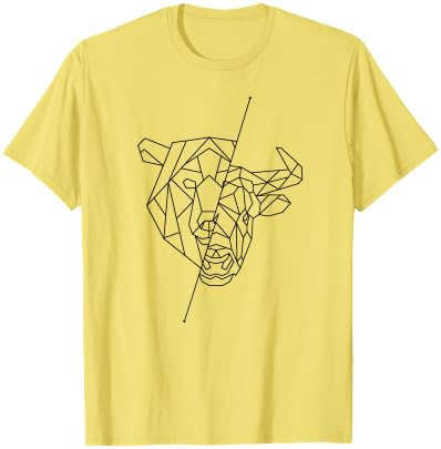 Trader Apparel Co. Bear / Bull Trading Trader Bitcoin Bull Market Investor T-Shirt - Lemon Yellow