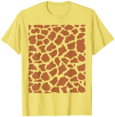 Giraffe Print Shirt Adult Men Women Kids Giraffe Costume T-Shirt