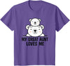 Homewise Shopper Great Aunt My Great Aunt Loves Me Bear T-Shirt - Purple Heather