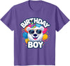 Kids Polar Bear Shirts Kids Birthday Boy Polar Bear Kids T-Shirt - Purple Heather