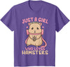 Kids Hamster Just A Girl Who Loves Hamsters T-Shirt - Purple Heather