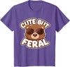 Kids Brown Bears Shirts Cute Brown Bear Kids T-Shirt - Purple Heather