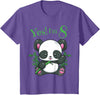 Girls Panda Birthday Tee Shirts Co. Panda 8th Birthday T Shirt Girls Gift Birthday Outfit Age 8 T-Shirt - Purple Heather