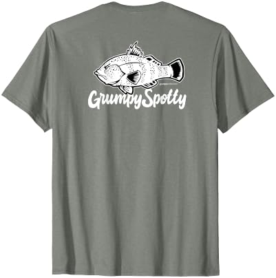 Grumpy Spotty Apparel Grumpy Spotted Bay Bass Everyday Shirt T-Shirt - size chart