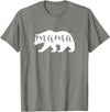 The Persnickety Owl Family Bears #1 Mama Bear Shirt Mama Bear T-Shirt Mama Mom Mommy Tee Shirt T-Shirt - Olive Heather