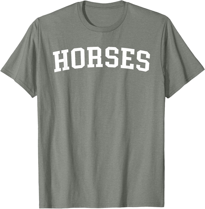 Horses - Designs Horses T-Shirt - Straight - Olive Heather