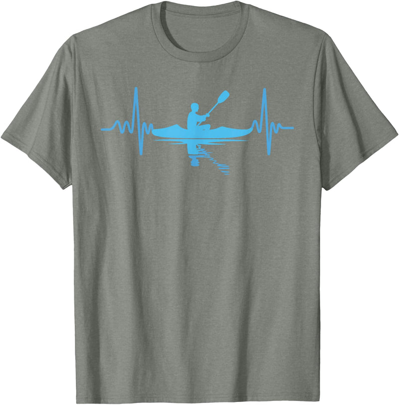 Unique Kayak Gift Kayaking Accessories Kayak Stuff Kayak Novelty for Men Women Kayaker Kayaking Kayak Lover T-Shirt - Olive Heather