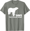Polar Bear T Shirts Save The Polar Bear T Shirt T-Shirt - Olive Heather