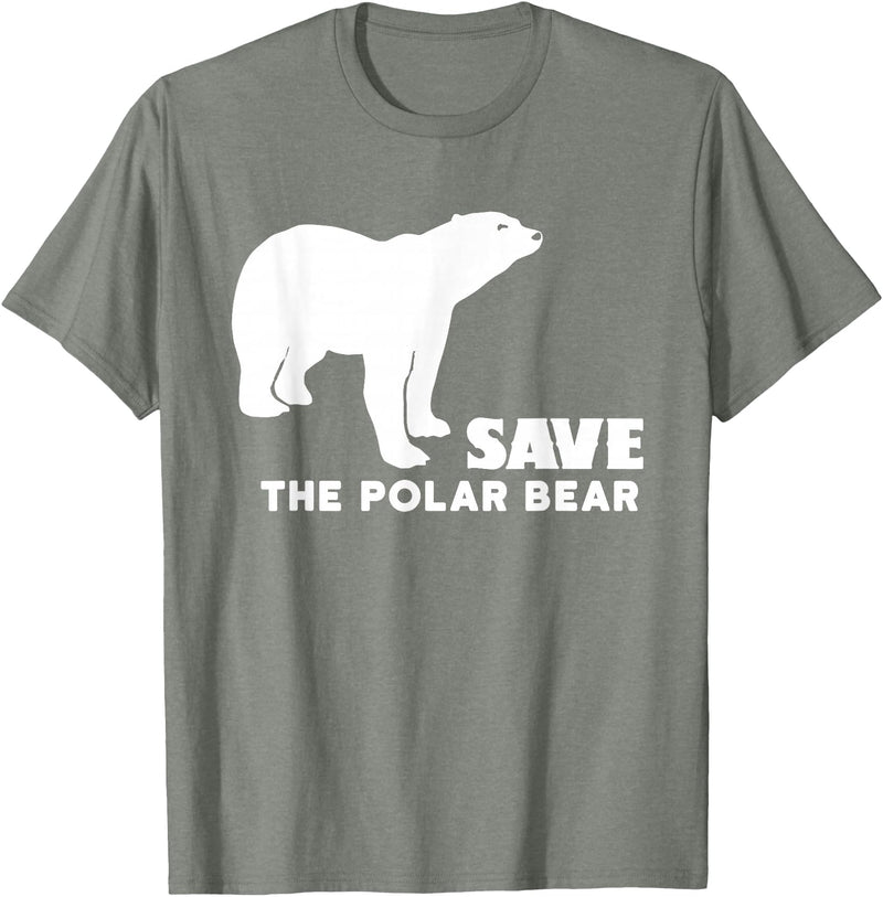 Polar Bear T Shirts Save The Polar Bear T Shirt T-Shirt - Olive Heather