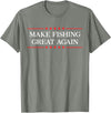 Make Fishing Great Again T-Shirt - Olive Heather