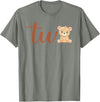 Family Birthday Bear Gifts Two of The Birthday Boy Bear 1st Birthday Party Boy T-Shirt - Olive Heather