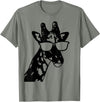 We Love Giraffes - Apparel & Gifts Giraffe Sunglasses Funny African Animal Giraffe Lover Gift T-Shirt Small - Olive Heather