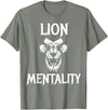 Lion Judah Shirts Animal Tees Lion Mentality Animal T-Shirt King Tees T-Shirt - Olive Heather