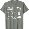 Cute Math Gifts Calculus Nerd Accessories & Stuff Funny Math Teacher Art For Men Women Cow Milk Cheese Formula T-Shirt -