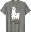 Doc Llama Apparel T-Shirt Funny Llama Doctor T-Shirt, No Trauma Llamas Tee Apparel T-Shirt - Olive Heather