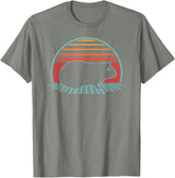 Guinea Pig Graphic Art Designs Guinea Pig Lover Animal Retro Vintage 80s Style T-Shirt - Olive Heather