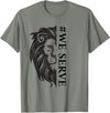 Lions international We Serve Lions outfits We Serve Lions Vintage Lions Club International T-Shirt - Olive Heather