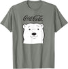 Coca-Cola Company Coca Cola Polar Bear Logo T-Shirt - Olive Heather