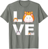 Hamster Love Cute Hamsters Shirt Animal Toys Pets Lovers T-Shirt - Olive Heather