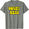 Classic 70's Retro Vintage Hippie Honey Designer Classic 70s Retro Vintage Hippie Honey Bear T-Shirt T-Shirt - Olive Heather