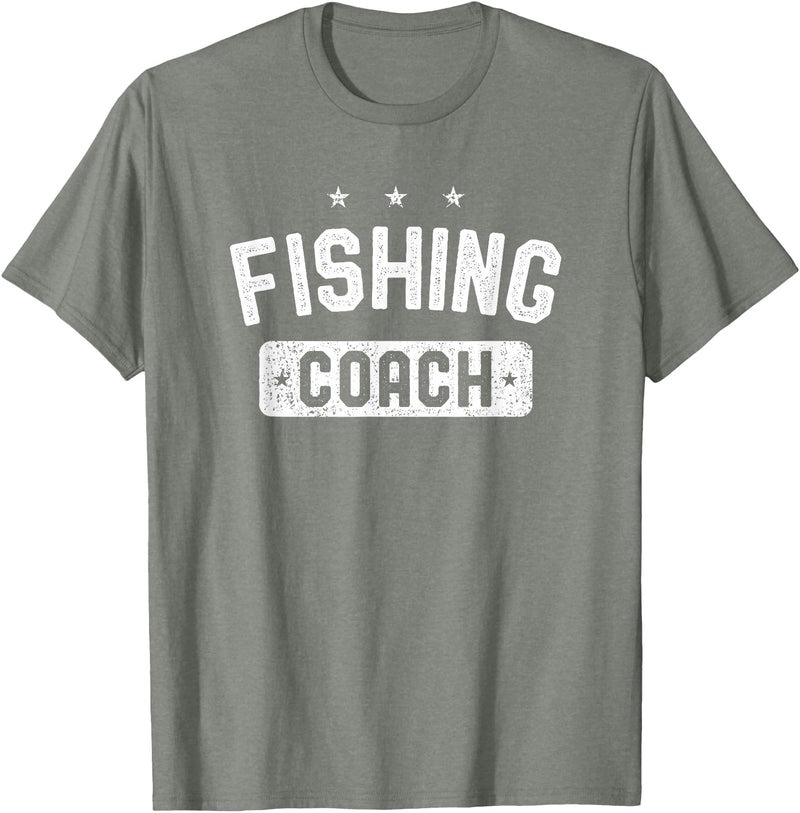 Fishing Coach Clothing Fishing Coach Vintage Fishing T-Shirt - Olive Heather