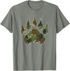 Camo Lover Camo Bear Claw Camouflage for Men Women T-Shirt - Olive Heather