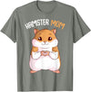 Women's Hamster Mom Hammy Girls T-Shirt - Olive Heather