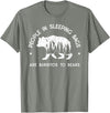 IN NATURE DESIGN CO. PEOPLE IN SLEEPING BAGS ARE BURRITOS TO BEARS T-Shirt - Olive Heather