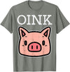 Pig Lover Shirts For Men Women Kids Oink Pig Face Cute Hog Head Girls Boys Kids Toddler Women T-Shirt - Olive Heather