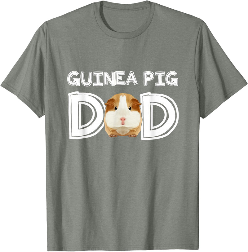 Cavy Breeder Fancier Accessories Clothes Guinea Pig Dad Father's Day Piggy Lover Owner Stuff Cavy T-Shirt - Olive Heather