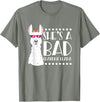 Llama - Alpaca Funny Designs Alpaca Fan Design Funny She's A Bad Grandma Llama For Women T-Shirt - Olive Heather