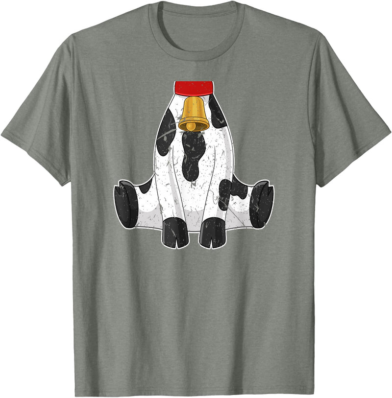 Funny Animal Apparels Kids Cow Costume Cute Boys Girls Farm T-Shirt - Olive Heather