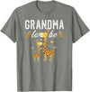Giraffe Baby Shower Party Ideas For Grandma To Be Grandma To Be Giraffe Baby Shower Cute T-Shirt - Olive Heather
