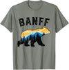 Banff National Park Alberta Bears Banff Canadian National Park Retro Souvenir Banff Bears T-Shirt - Olive Heather