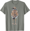 BJD Birds Killdeer Cute Graphic Print T-Shirt Bird Gift Bird Lover T-Shirt - Olive Heather