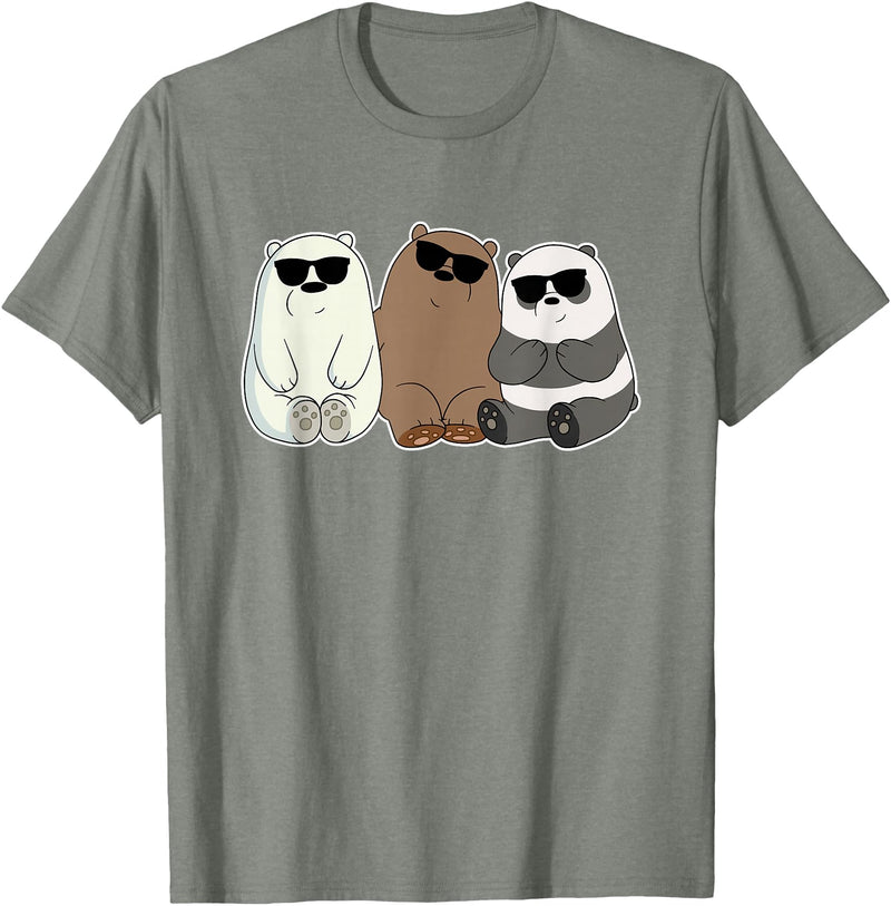 Global Warming Awareness Arctic Winter Ice Ice Bear With Sunglasses Polar Bear Plunge T-Shirt - Olive Heather