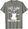 Shes a Bad Momma Llama - Mama Mom - DressedForDuty She's a Bad Momma Llama - Mama Funny - Vintage Mom Gift T-Shirt - Olive Heather