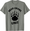 Food Sweat and Beers Bear Crawl Unit T Shirt T-Shirt - Olive Heather