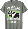 Cute Panda Gifts Panda Bear - Power Saving Mode - Panda T-Shirt - Olive Heather