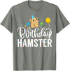 Hamster Birthday Party Birthday Hamster T-Shirt - Olive Heather