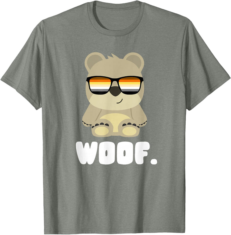 LGBT Bear Community Woof - CSD Bears Gay T-Shirt - Olive Heather