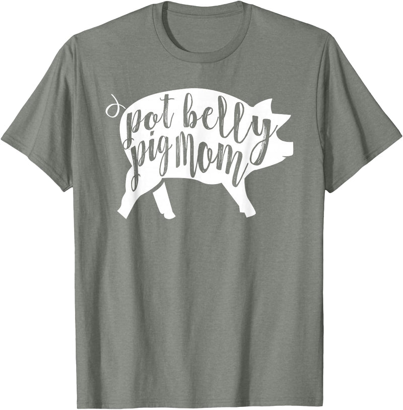 Pot Belly Pig Gifts For Women Pot Belly Pig Mom T-Shirt for Women T-Shirt - Olive Heather