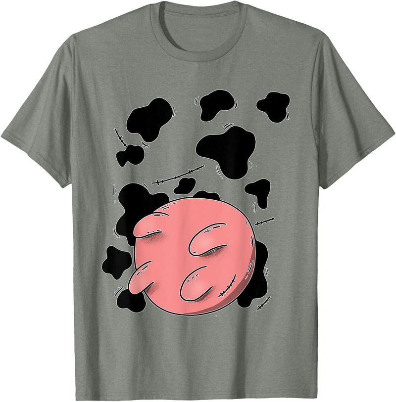 Artsthetic Collection: Halloween Cow Udder Costume T-Shirt - Olive Heather