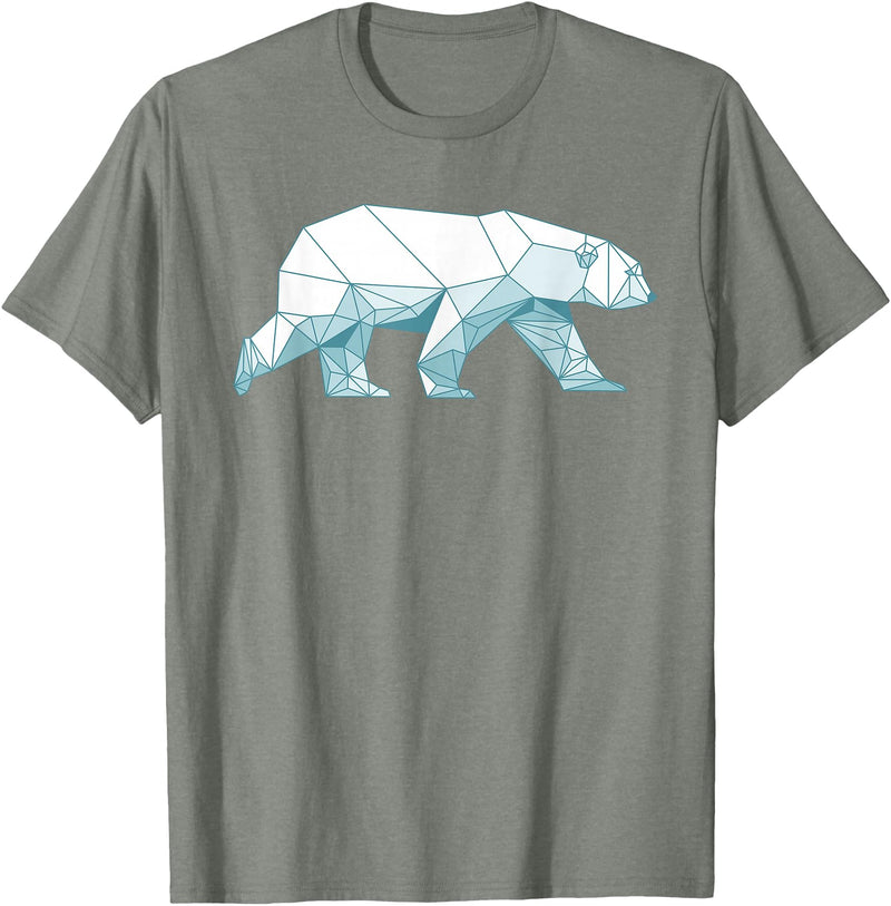 Polar Bear Gift Polar Bear Accessories & Stuff Cool Polar Bear Design For Men Women Arctic Polar Bear Lover T-Shirt - Olive Heather