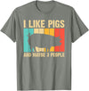 Cool Pig Gifts Farmer Pigs Accessories & Stuff Funny Pig for Men Women Farm Animal Swine Vintage Pig Lovers T-Shirt - Olive Heather