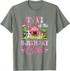 Cow First Birthday Girl Family Titi Of The Birthday Girl 1St Birthday Cow Farm Family T-Shirt - Olive Heather