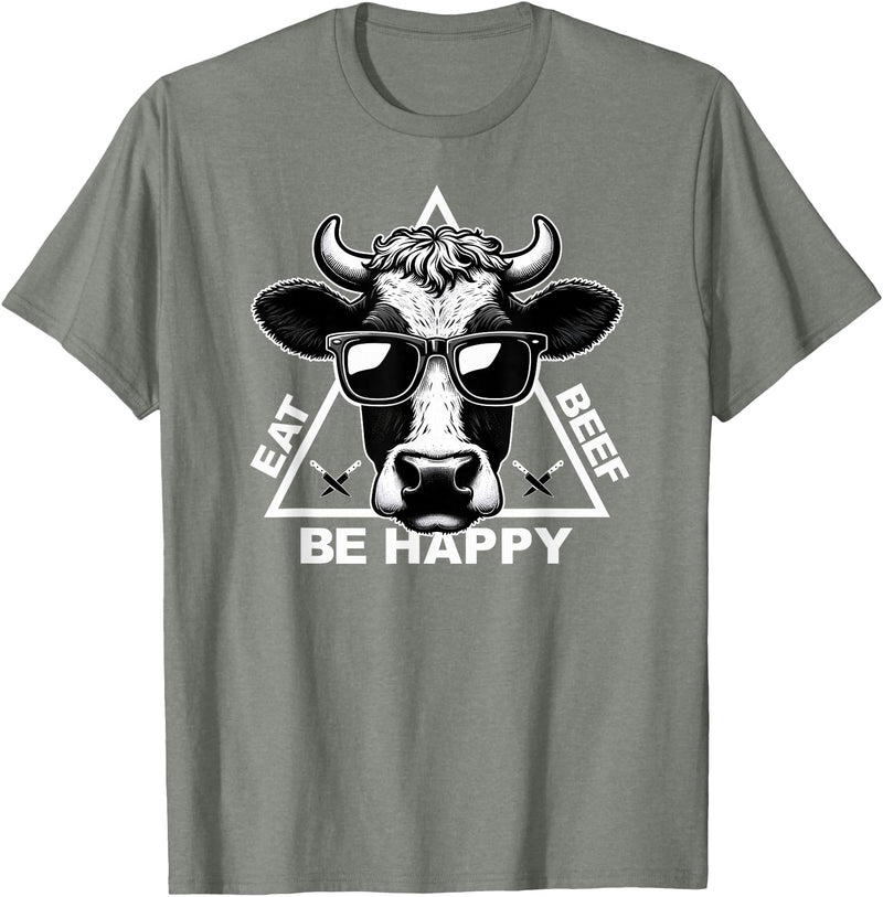 InkfulMerch Meat Lover Carnivore Diet Cow Steak Eat Beef Carnivore T-Shirt - Olive Heather
